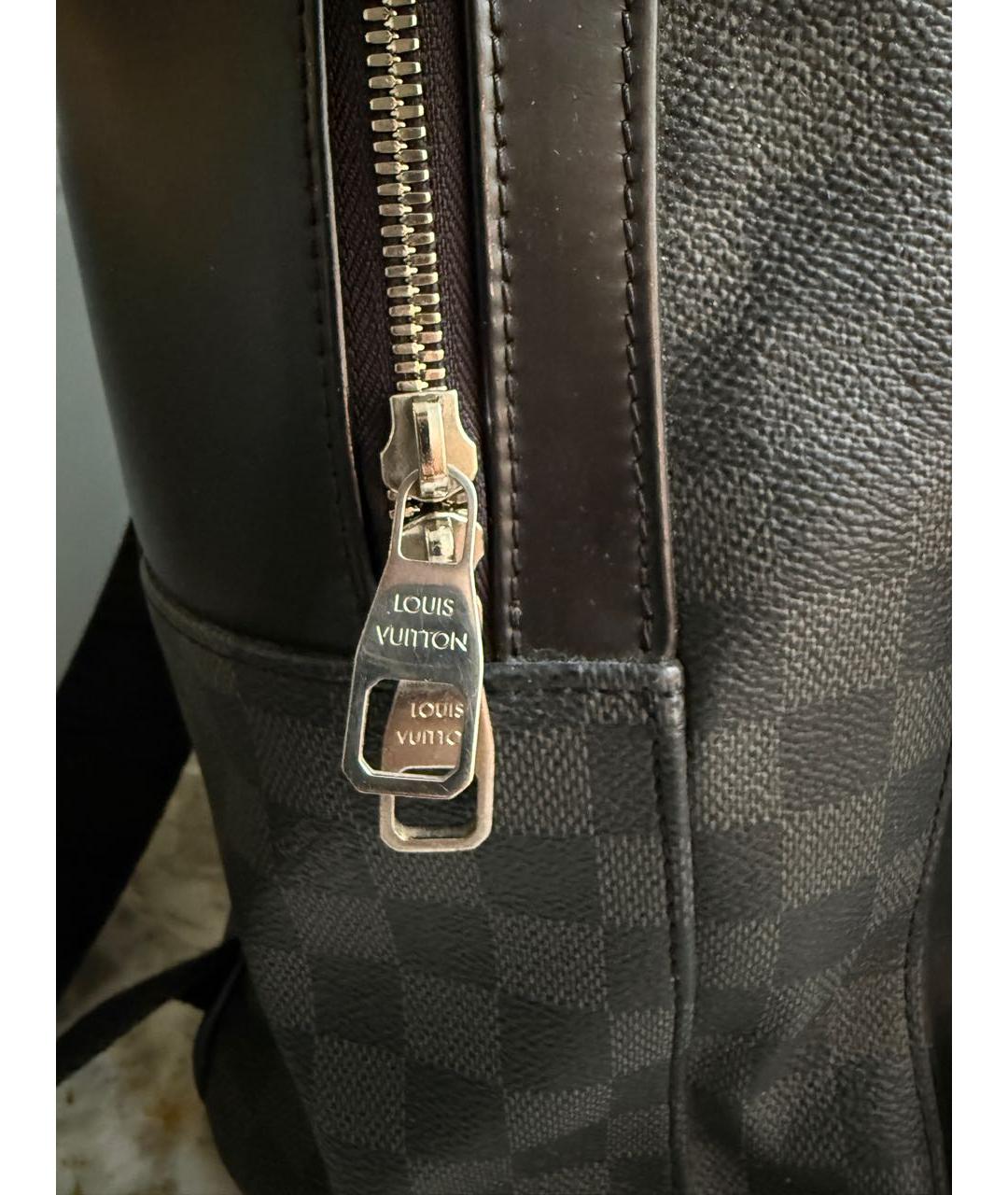 LOUIS VUITTON Антрацитовый рюкзак, фото 5