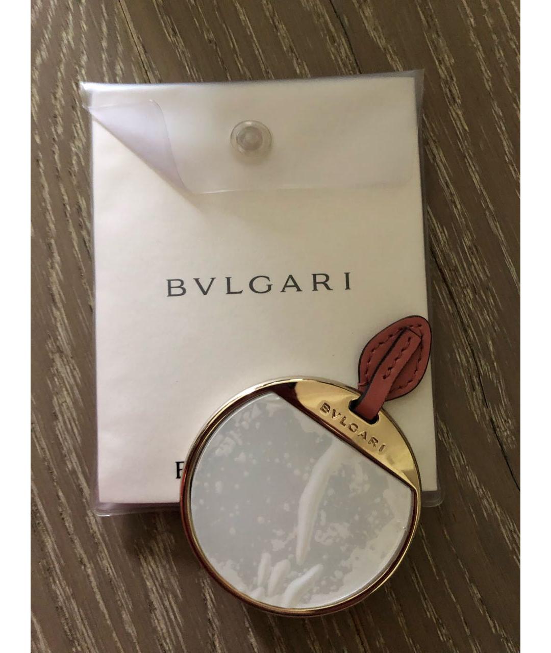 BVLGARI Розовая кожаная сумка с короткими ручками, фото 8