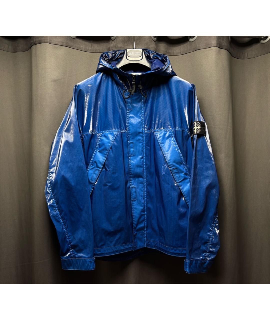 STONE ISLAND Синяя полиамидовая куртка, фото 9