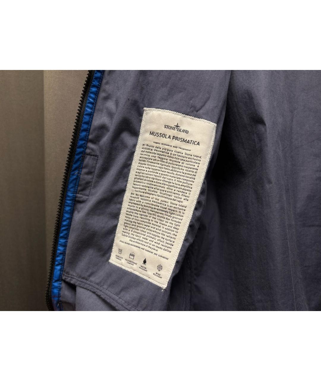 STONE ISLAND Синяя полиамидовая куртка, фото 6