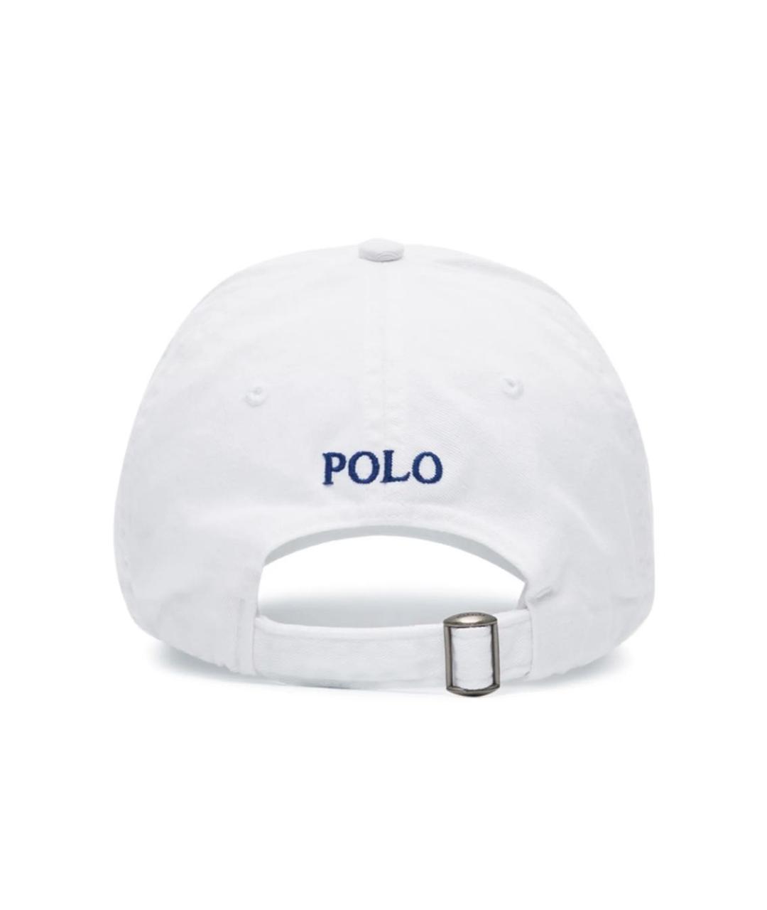 POLO RALPH LAUREN Белая хлопковая кепка, фото 2