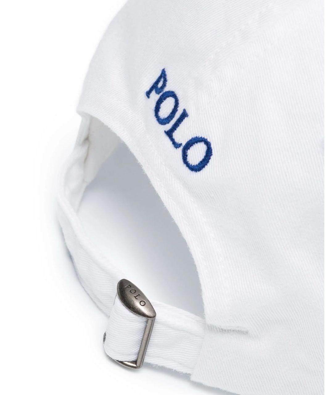 POLO RALPH LAUREN Белая хлопковая кепка, фото 3