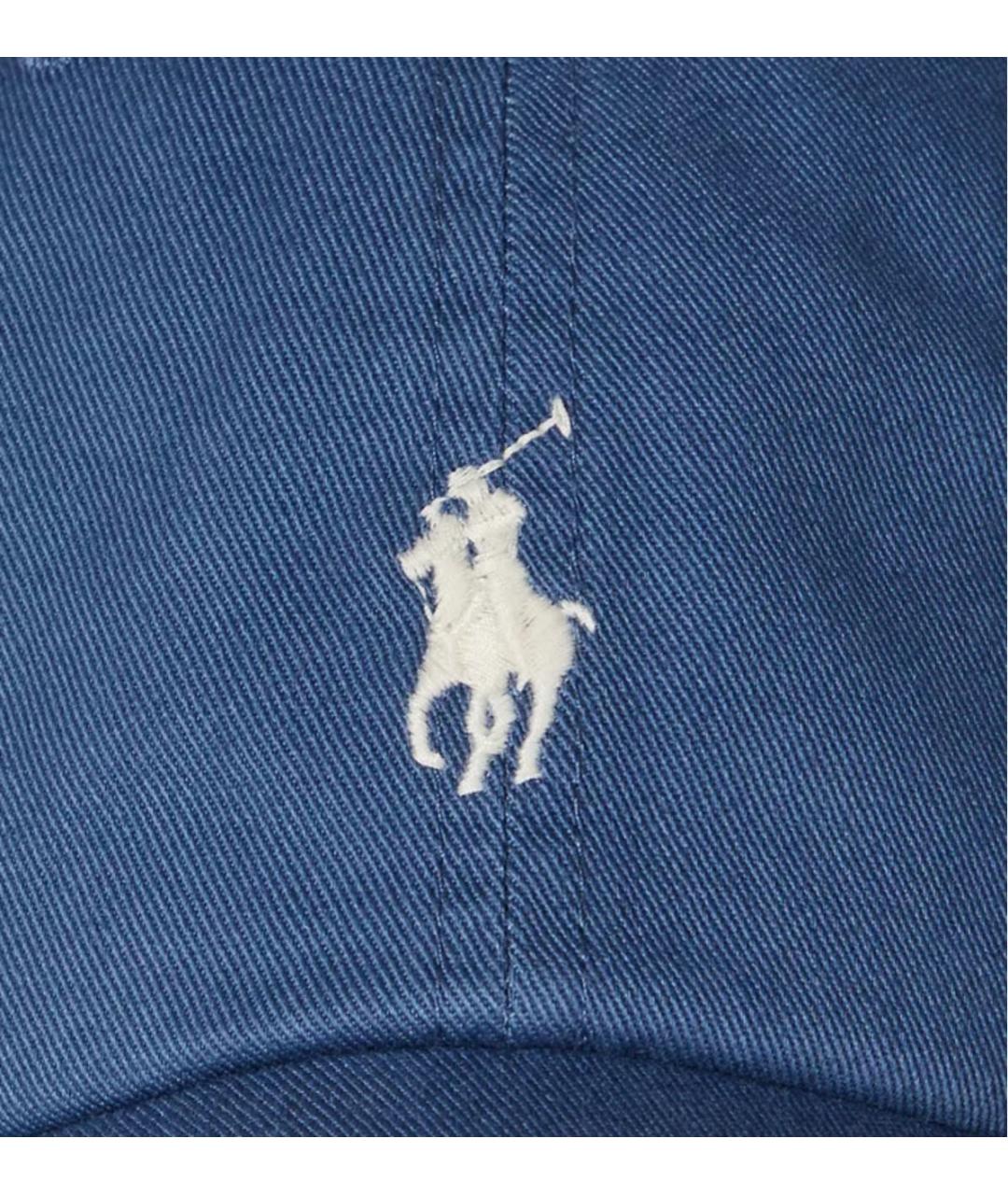 POLO RALPH LAUREN Темно-синяя хлопковая кепка/бейсболка, фото 3