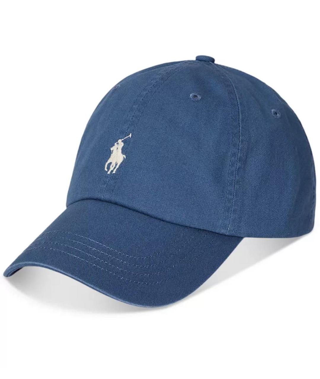 POLO RALPH LAUREN Темно-синяя хлопковая кепка/бейсболка, фото 4