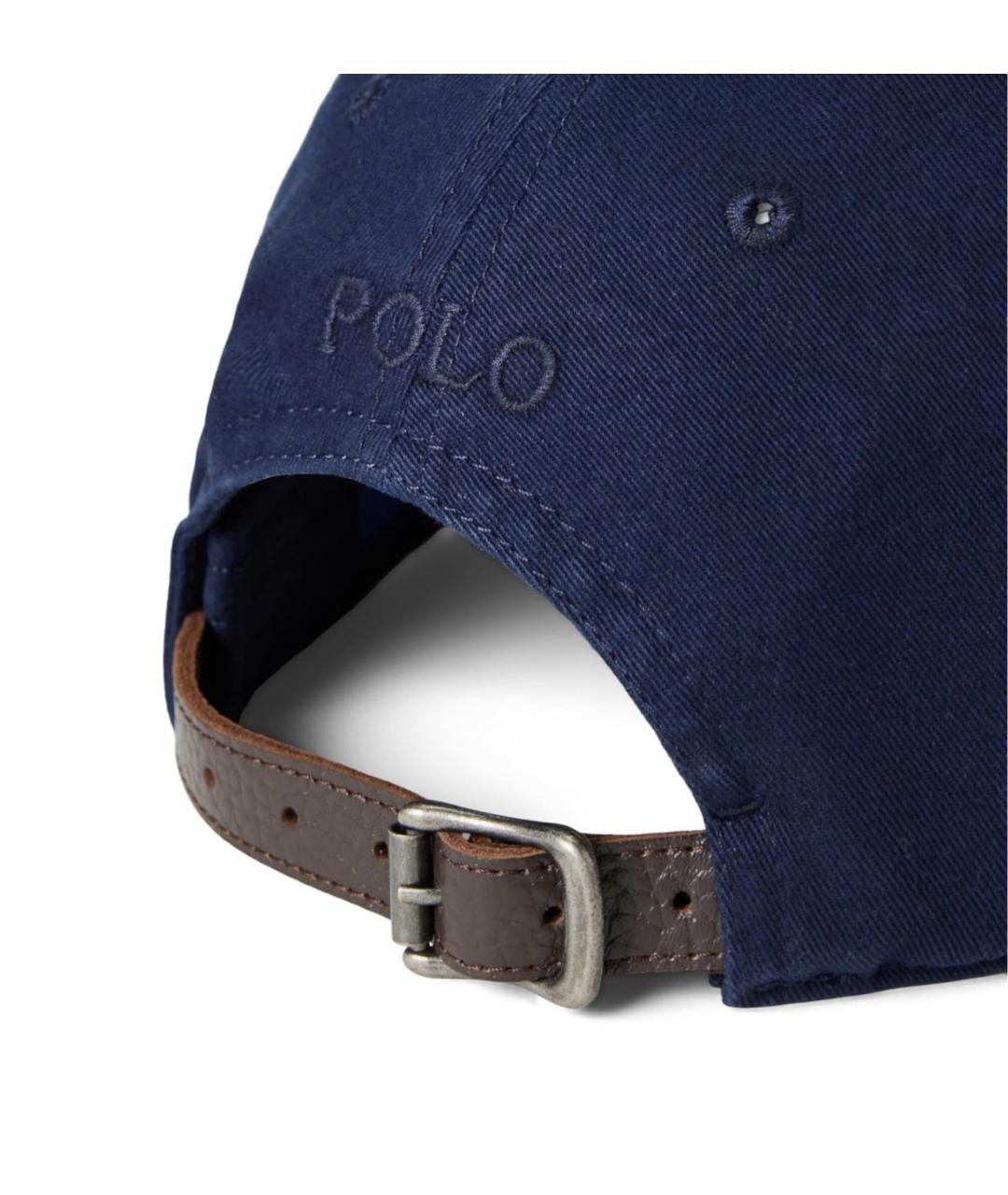POLO RALPH LAUREN Темно-синяя хлопковая кепка, фото 3