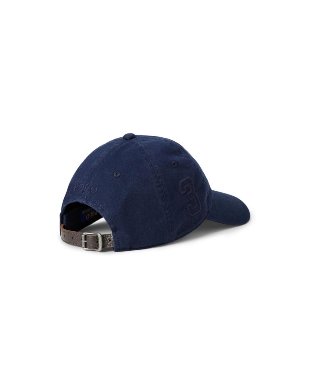 POLO RALPH LAUREN Темно-синяя хлопковая кепка, фото 2