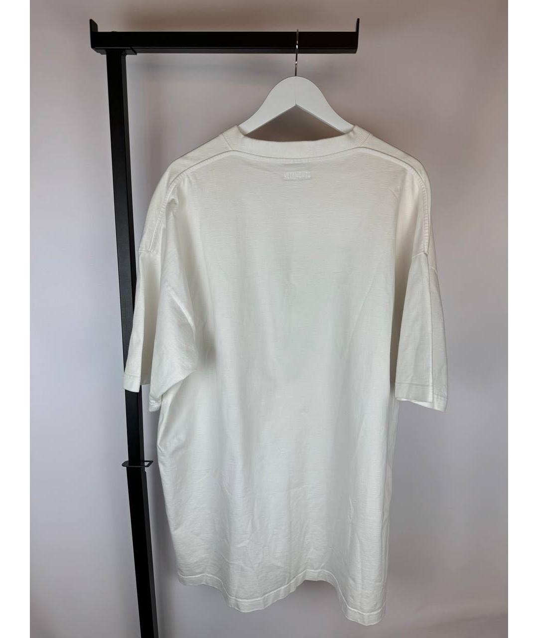VETEMENTS Белая хлопковая футболка, фото 3