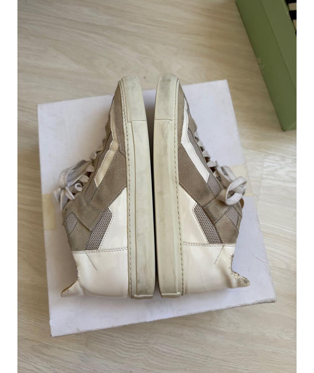 MM6 MAISON MARGIELA Белые кожаные кеды, фото 2