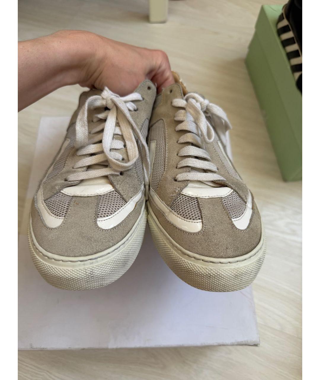 MM6 MAISON MARGIELA Белые кожаные кеды, фото 4