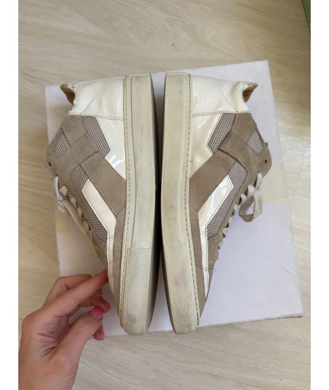 MM6 MAISON MARGIELA Белые кожаные кеды, фото 9