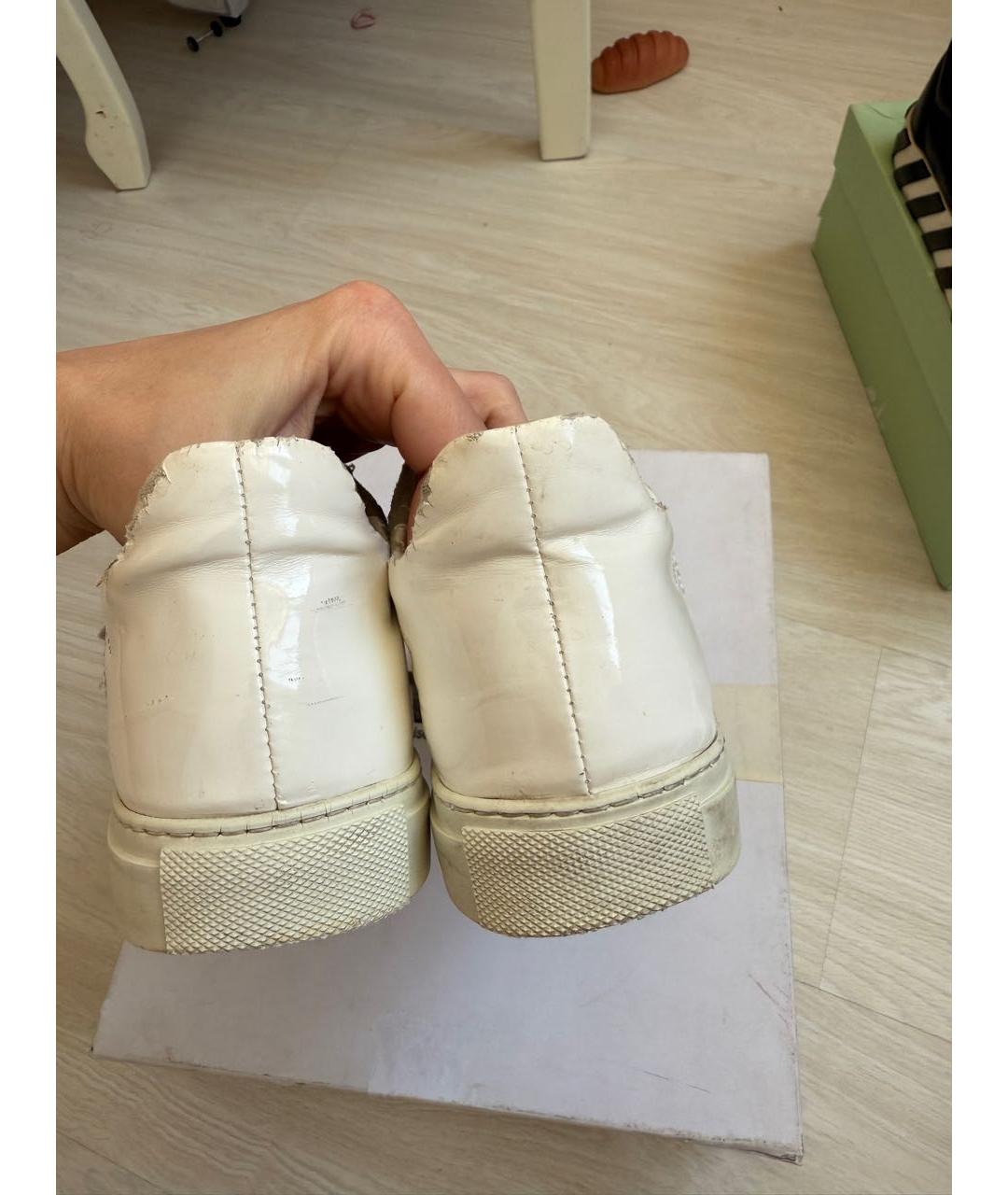 MM6 MAISON MARGIELA Белые кожаные кеды, фото 5