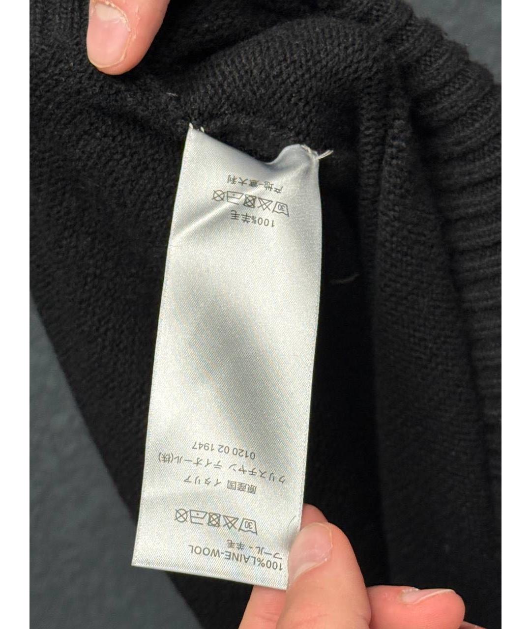 CHRISTIAN DIOR Черный шерстяной джемпер / свитер, фото 6