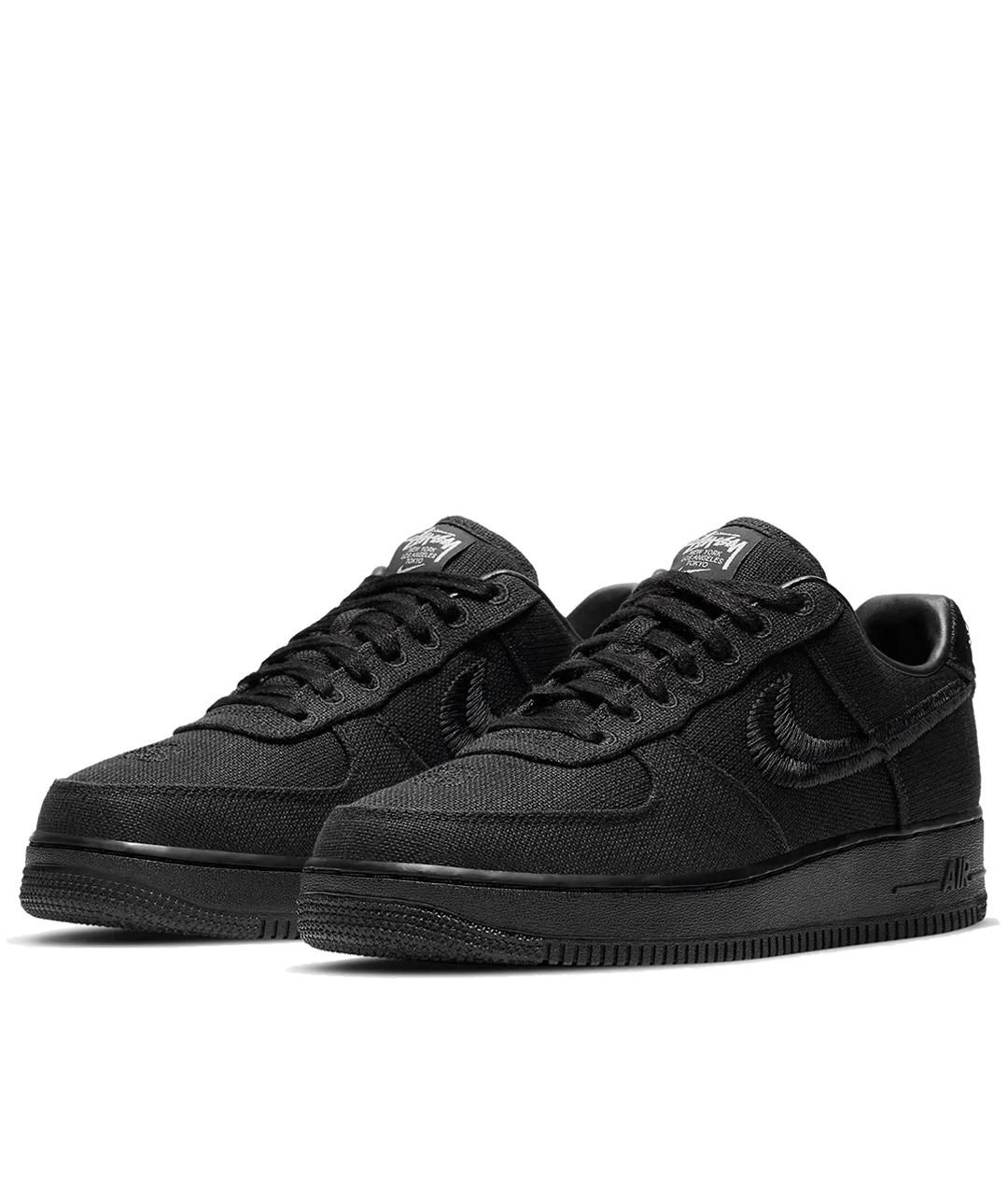 NIKE Черные текстильные низкие кроссовки / кеды, фото 2
