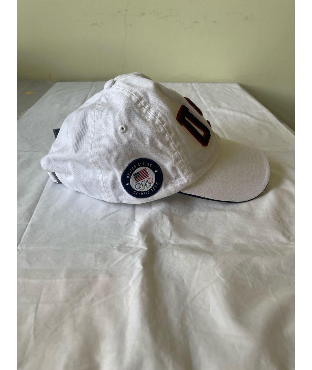 POLO RALPH LAUREN Белая хлопковая кепка/бейсболка, фото 2