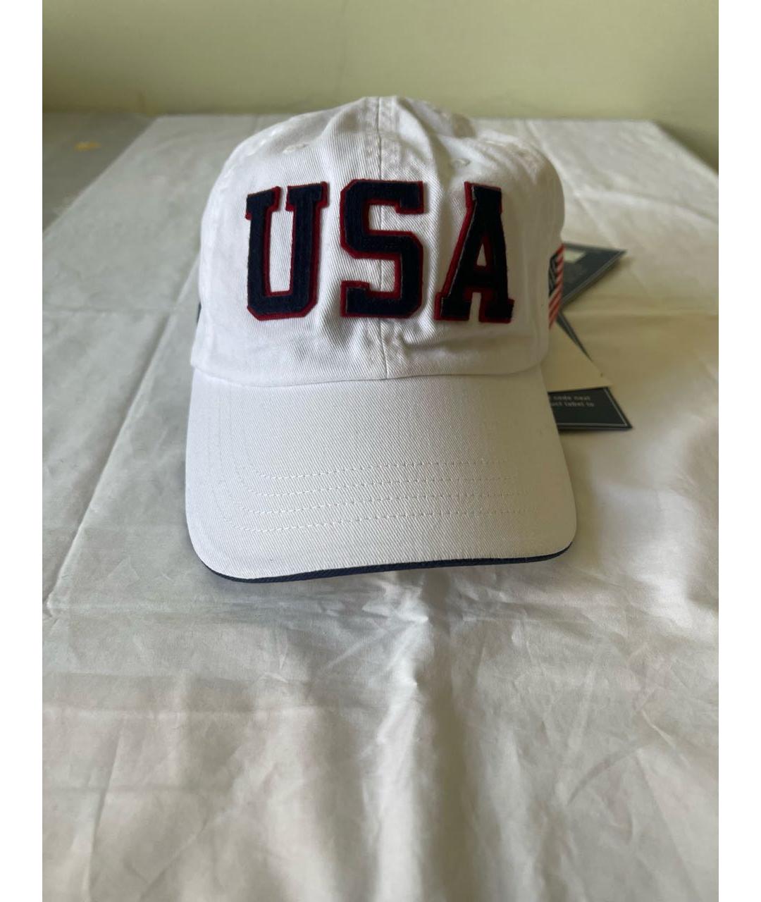 POLO RALPH LAUREN Белая хлопковая кепка/бейсболка, фото 9