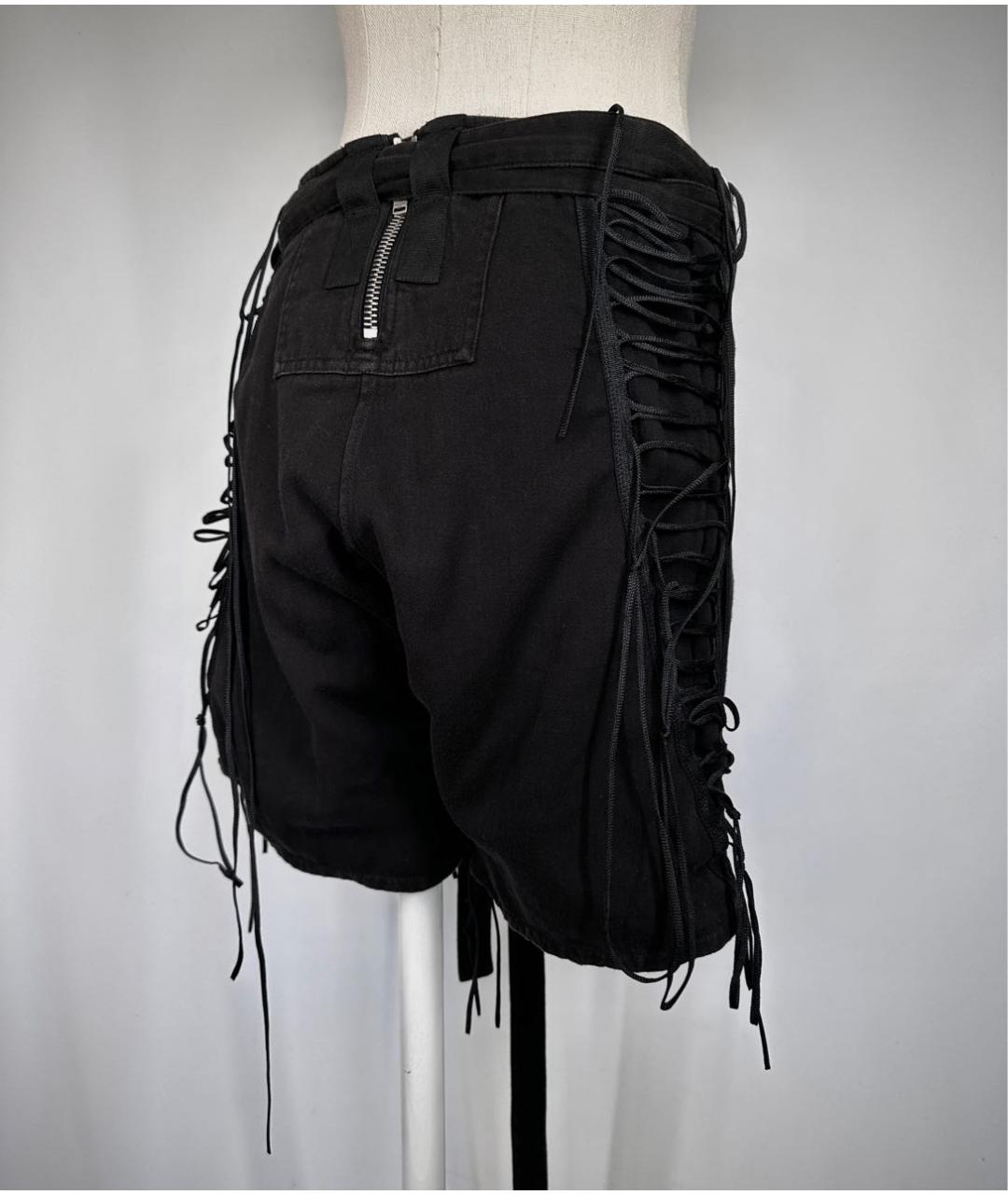 SAINT LAURENT Черные хлопковые шорты, фото 6