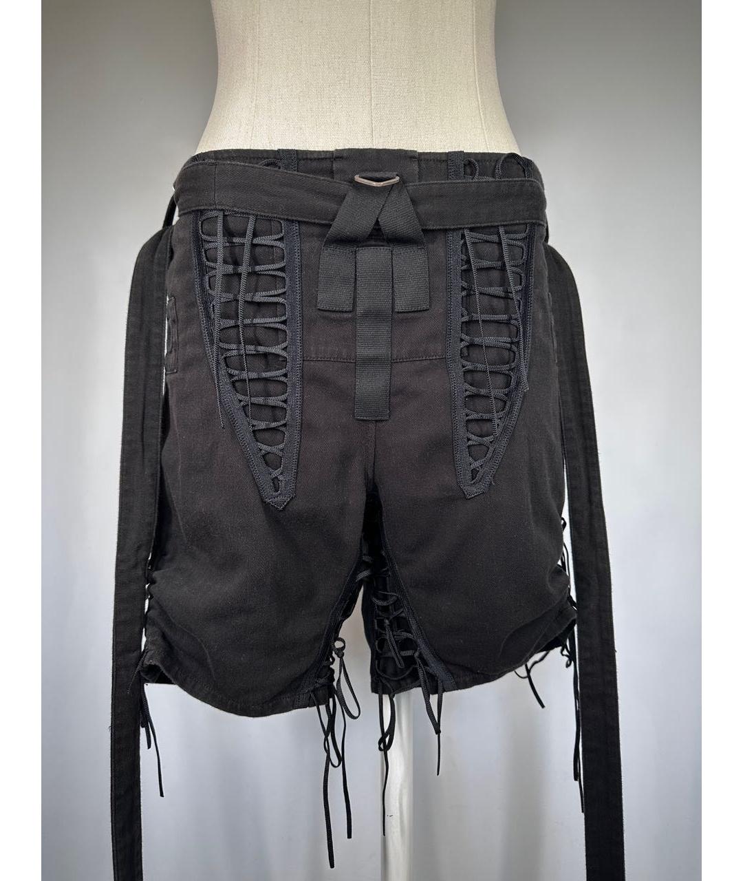 SAINT LAURENT Черные хлопковые шорты, фото 9