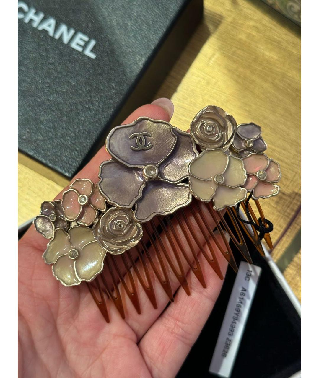 CHANEL Серебряная заколка, фото 9