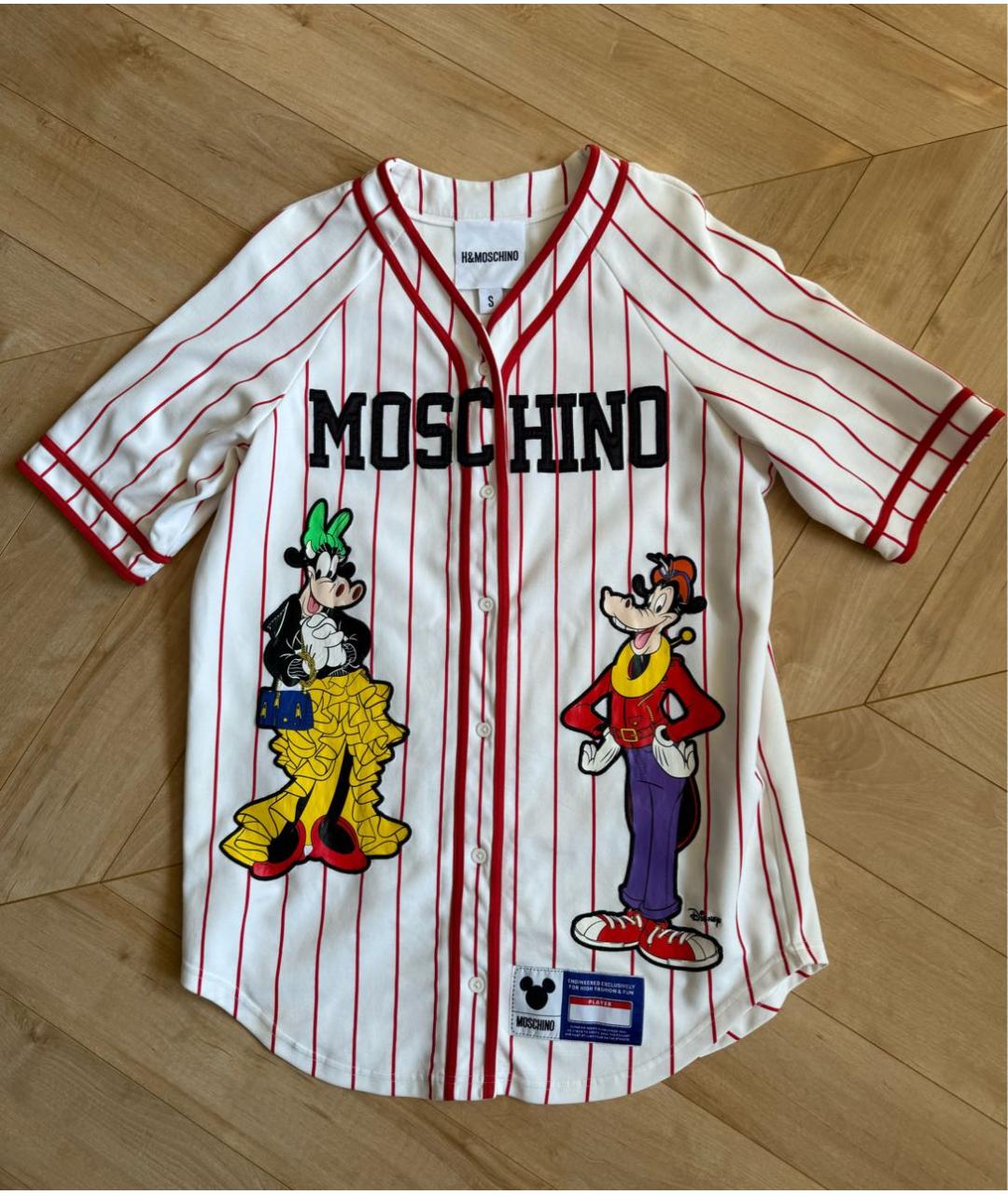 MOSCHINO Белое полиэстеровое повседневное платье, фото 5