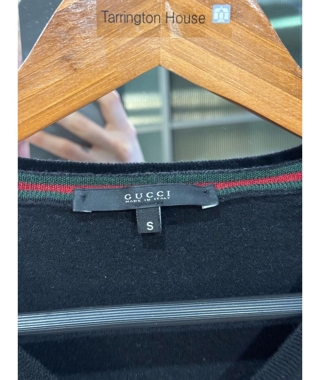 GUCCI Черный вискозный джемпер / свитер, фото 2