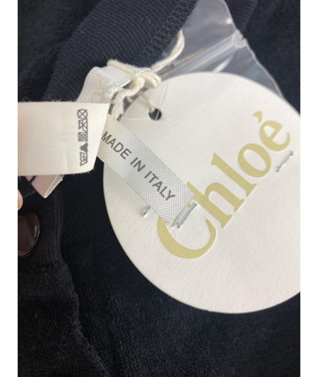 CHLOE Черное хлопковое платье, фото 8