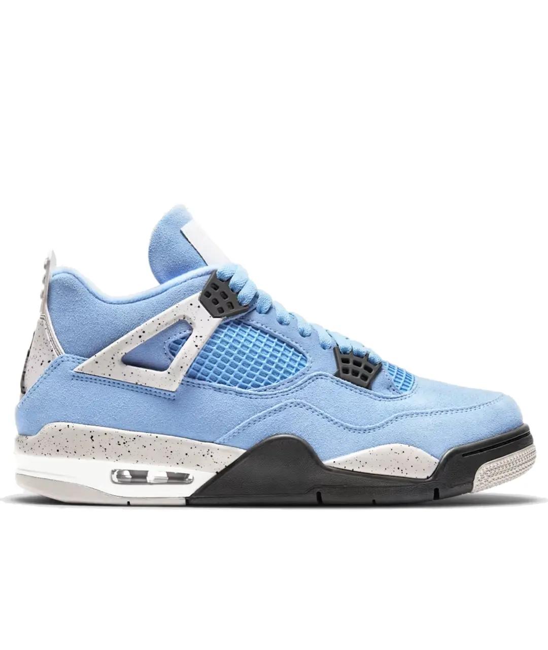 JORDAN Голубые кожаные кроссовки, фото 1