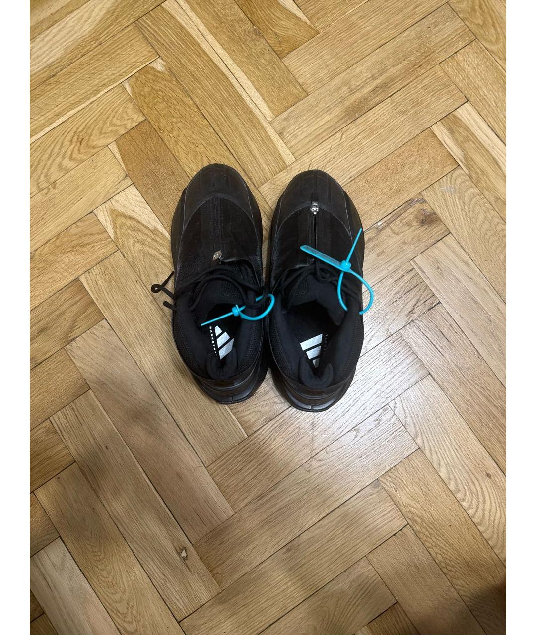 ADIDAS Черные синтетические низкие кроссовки / кеды, фото 3