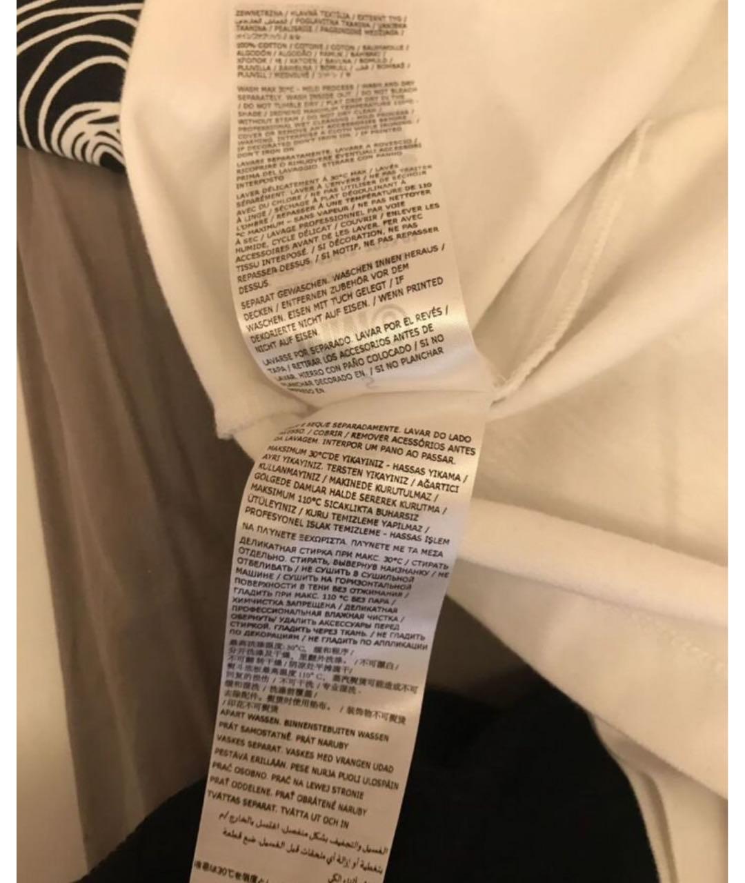 MAISON MARGIELA Белая хлопковая футболка, фото 4