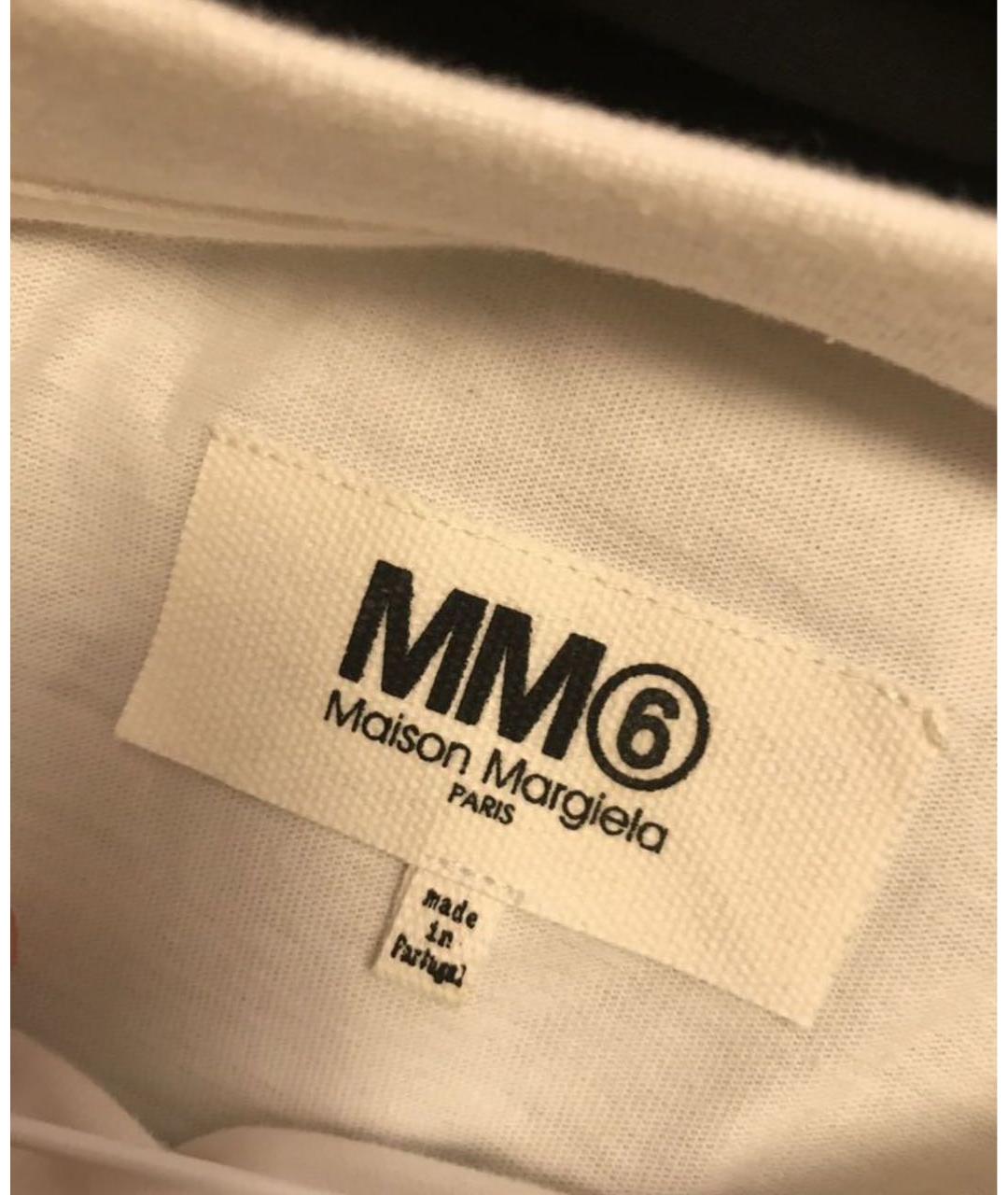 MAISON MARGIELA Белая хлопковая футболка, фото 3