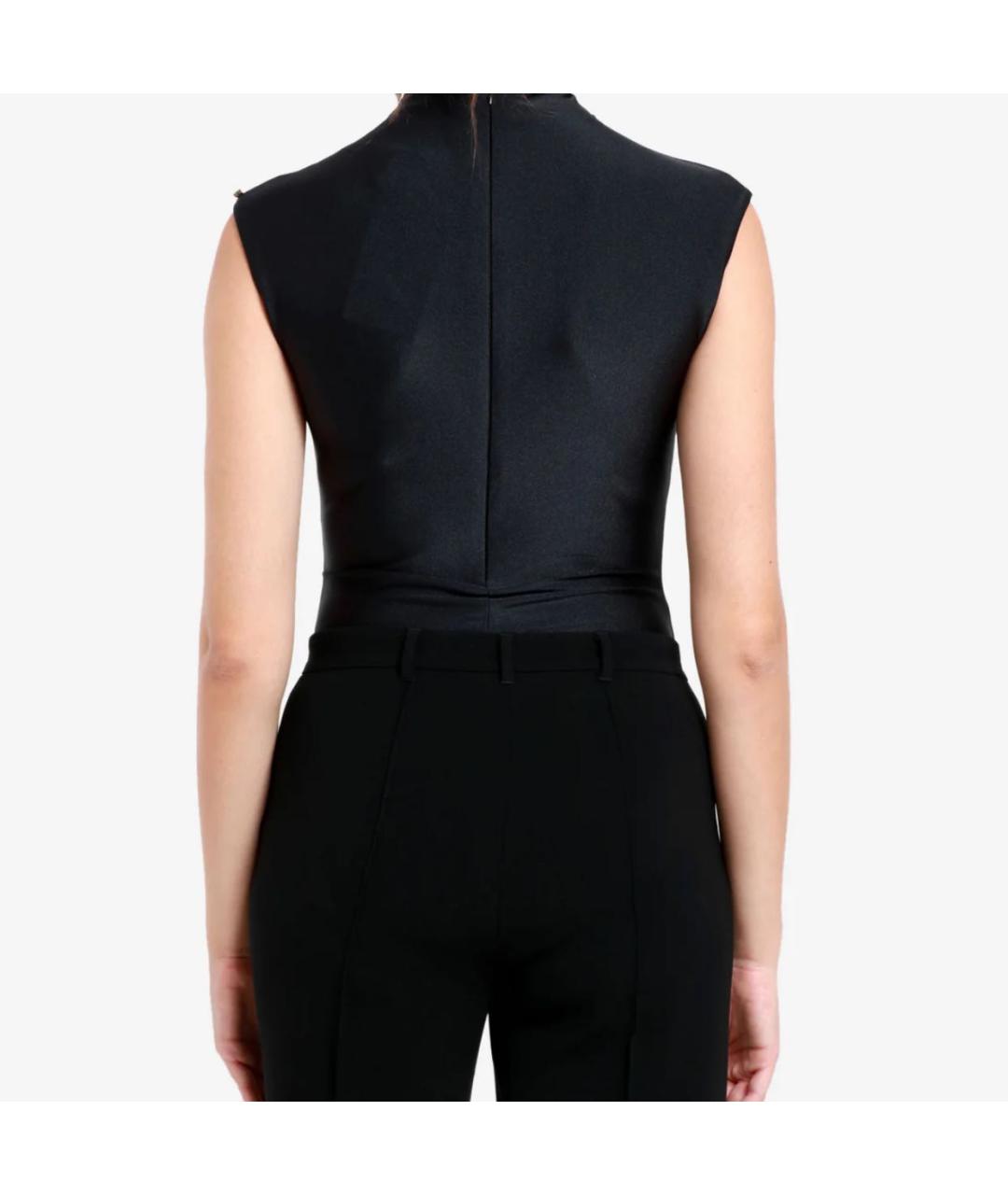 SPORTMAX Черная полиамидовая майка, фото 6