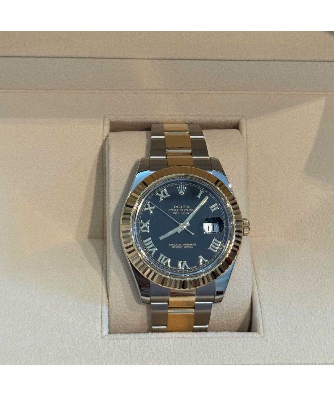 ROLEX Черные часы, фото 2