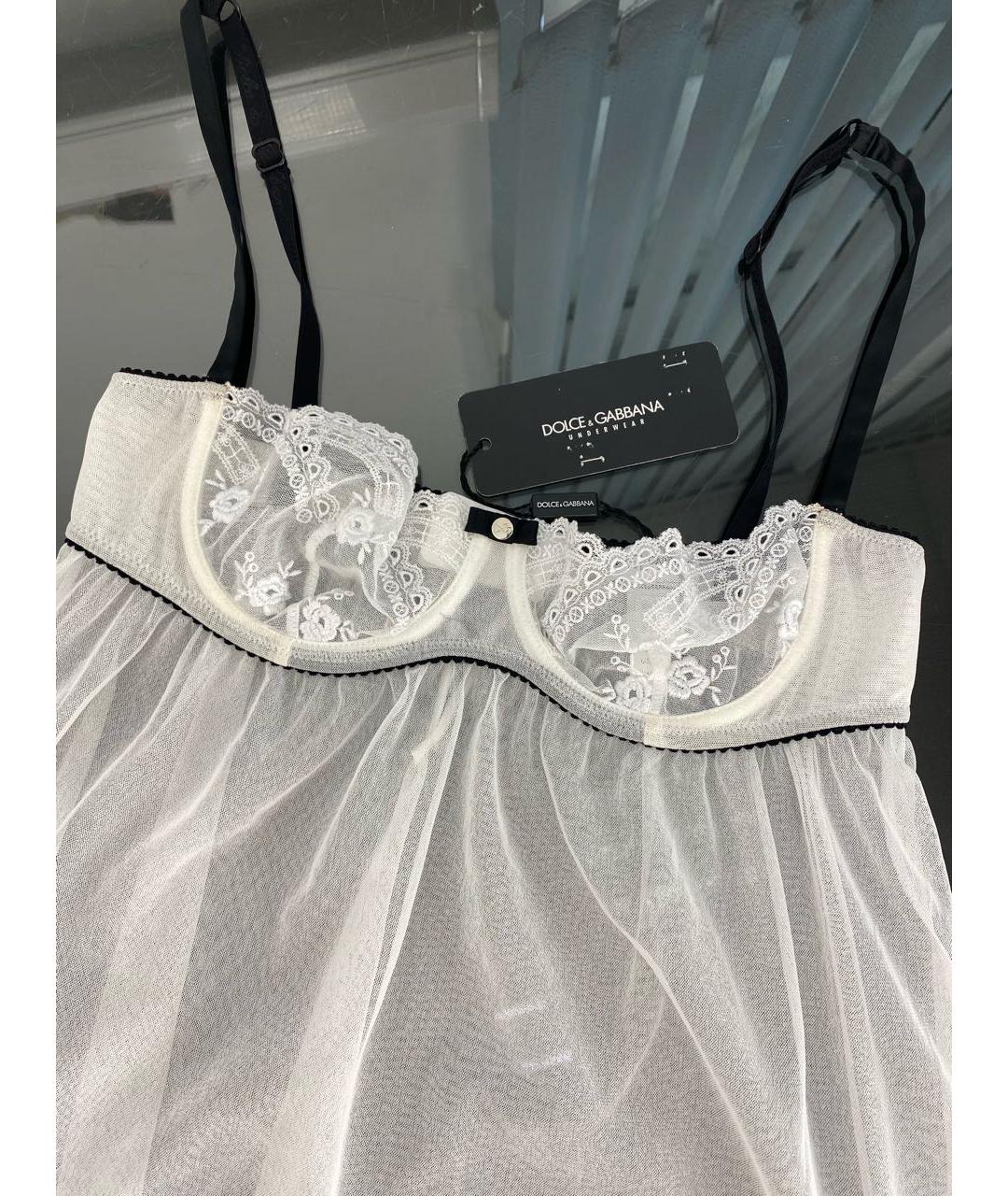 DOLCE&GABBANA Белая пижамы и сорочки, фото 3