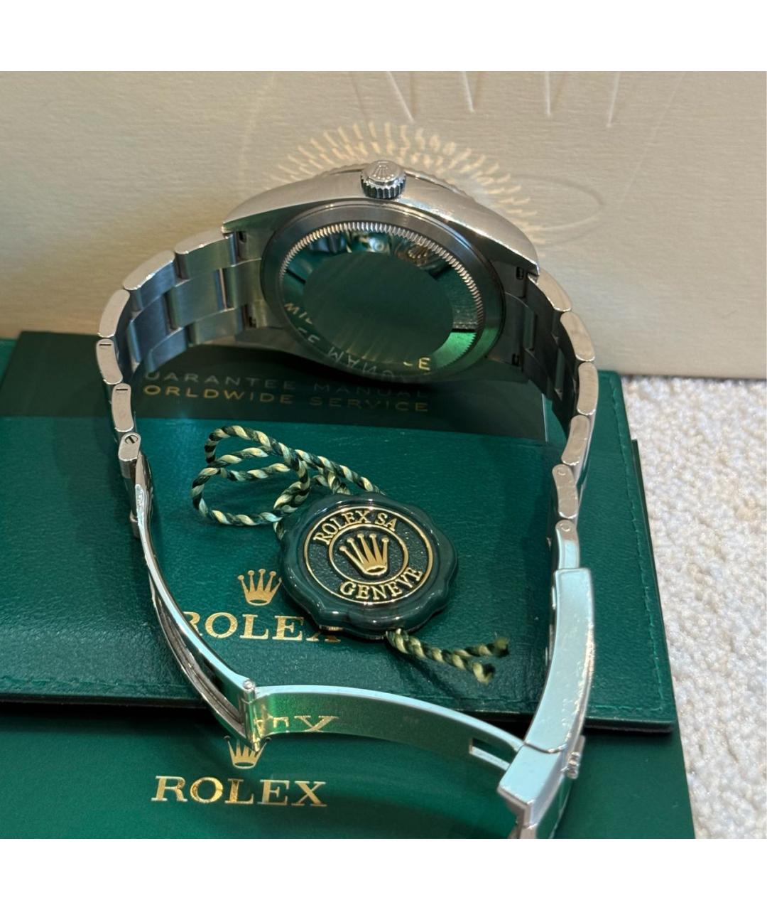 ROLEX Белые часы из белого золота, фото 3