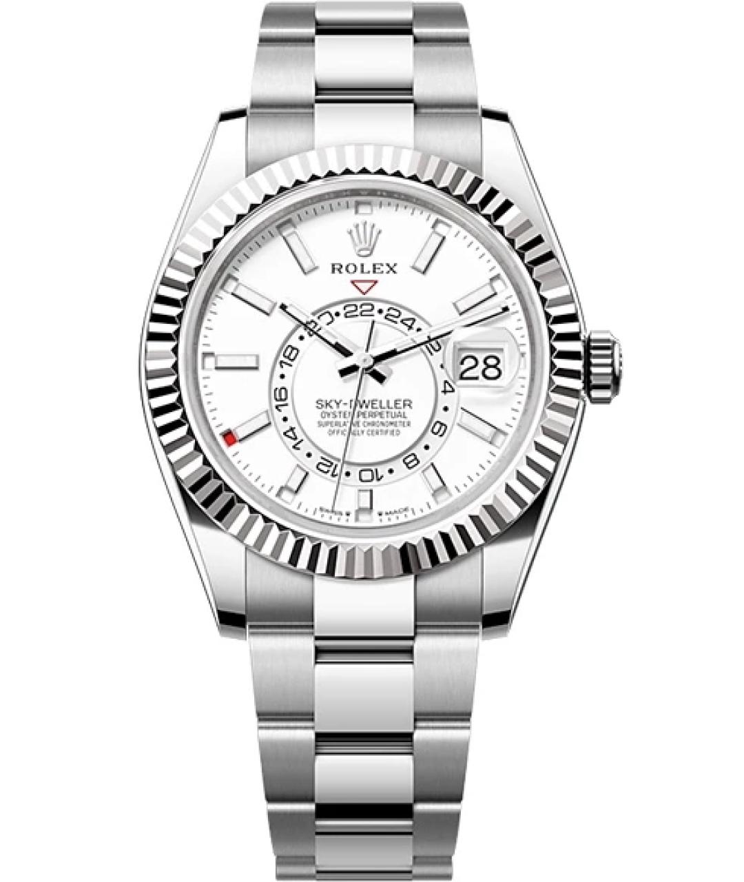 ROLEX Белые часы из белого золота, фото 1