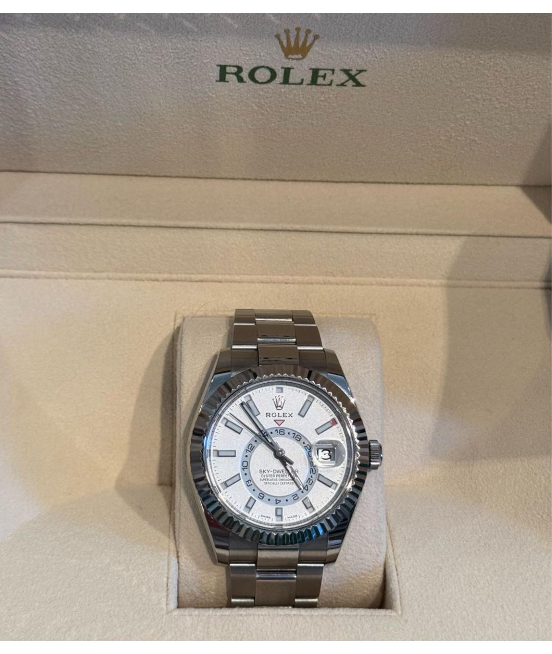 ROLEX Белые часы из белого золота, фото 2