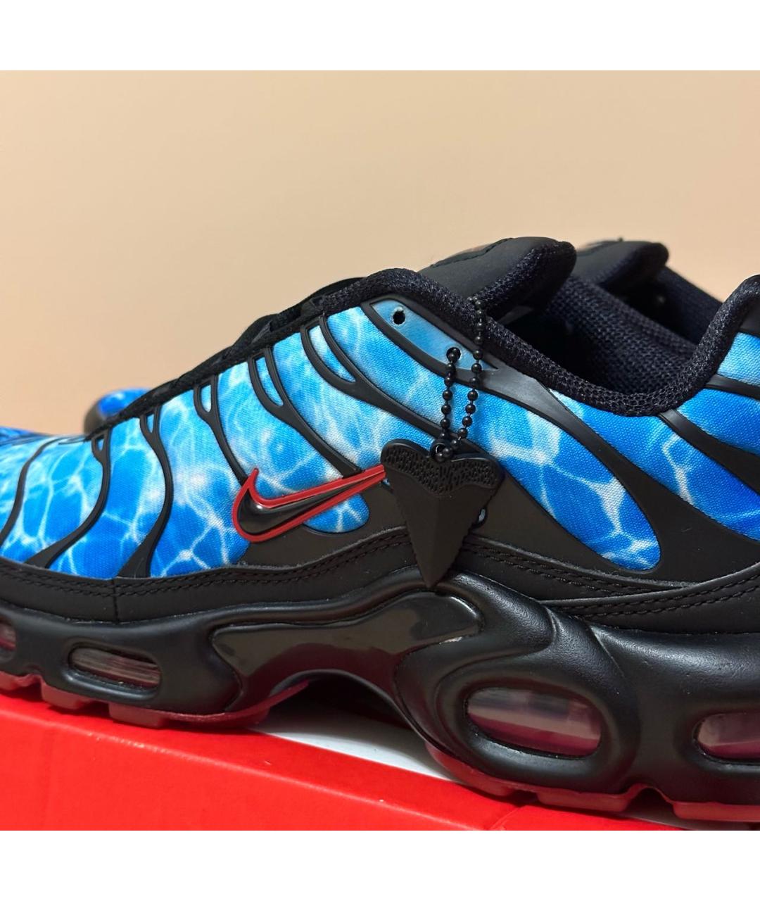 NIKE Синие текстильные низкие кроссовки / кеды, фото 4