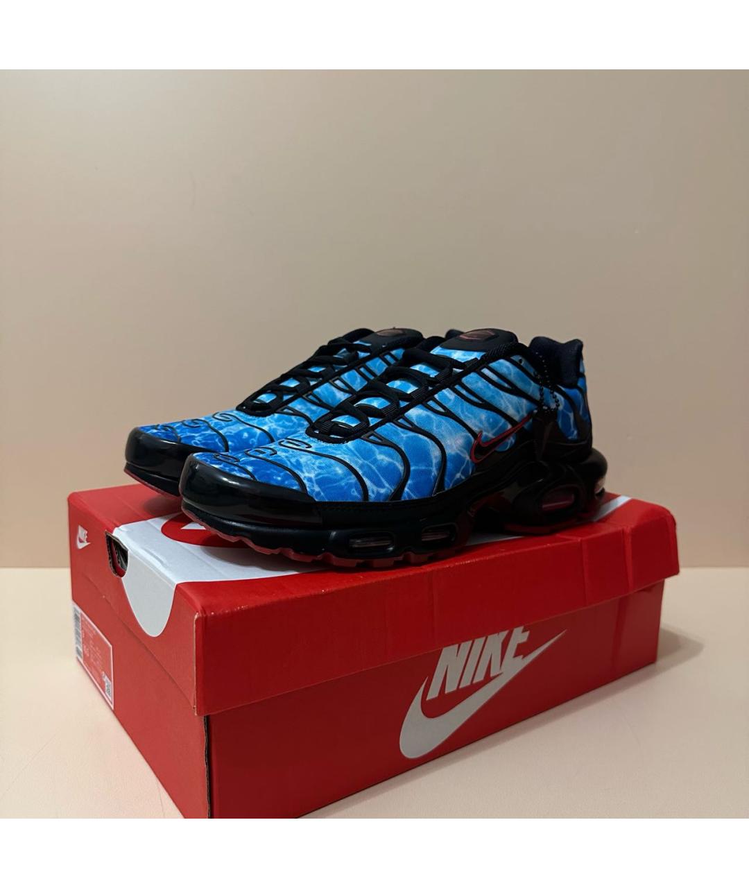 NIKE Синие текстильные низкие кроссовки / кеды, фото 2