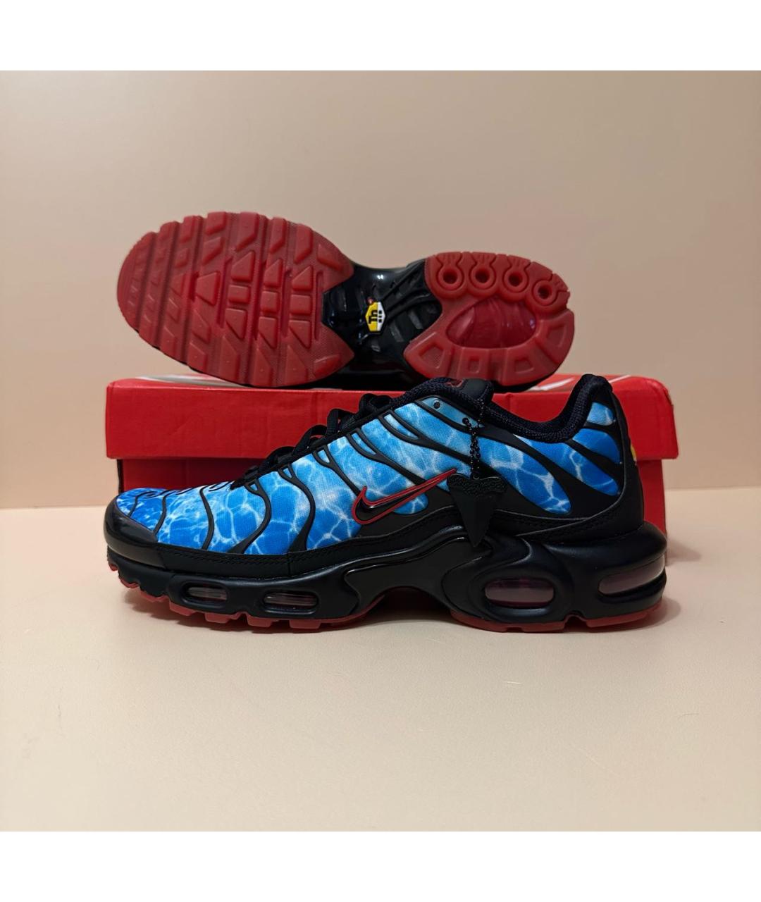 NIKE Синие текстильные низкие кроссовки / кеды, фото 7