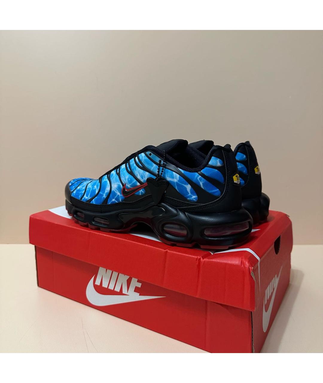 NIKE Синие текстильные низкие кроссовки / кеды, фото 3