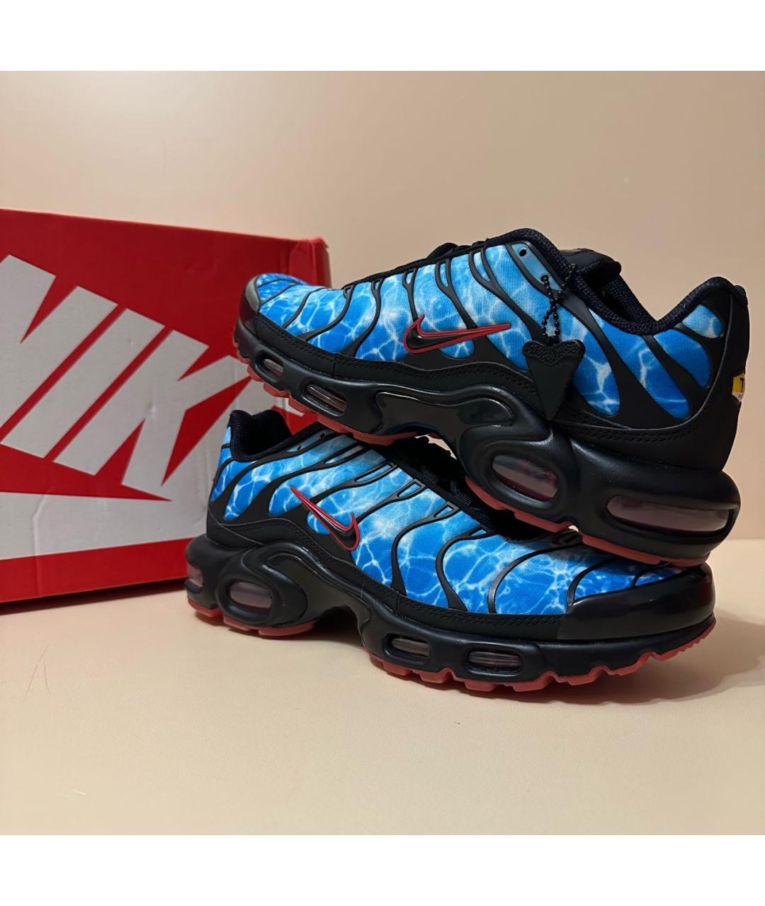 NIKE Синие текстильные низкие кроссовки / кеды, фото 8