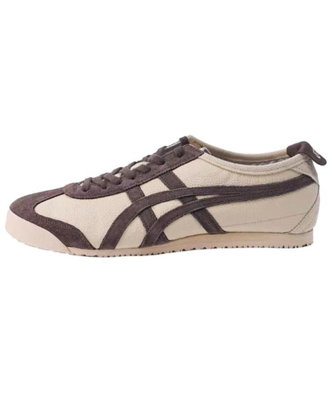 ONITSUKA TIGER Коричневые кожаные кеды, фото 3