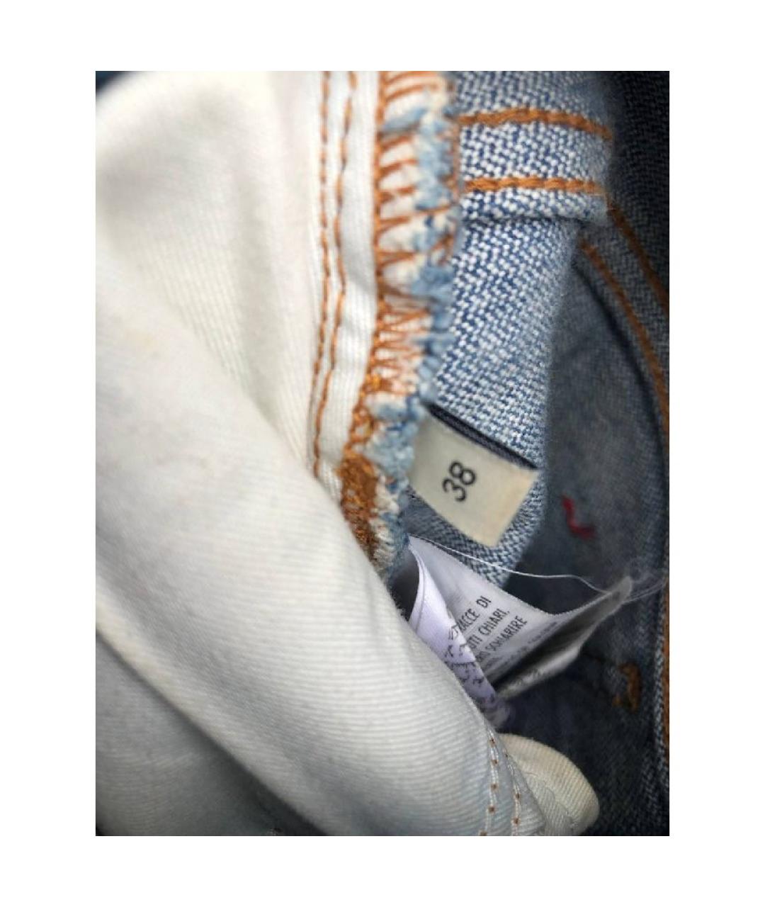 GUCCI Синяя хлопковая юбка миди, фото 6
