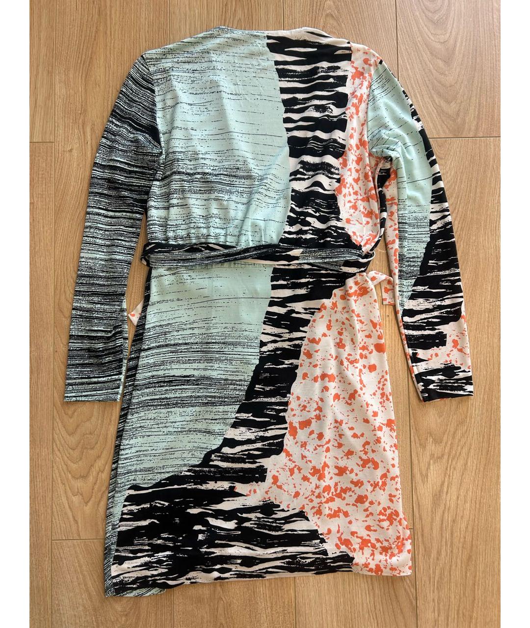 DIANE VON FURSTENBERG Мульти шелковое повседневное платье, фото 2