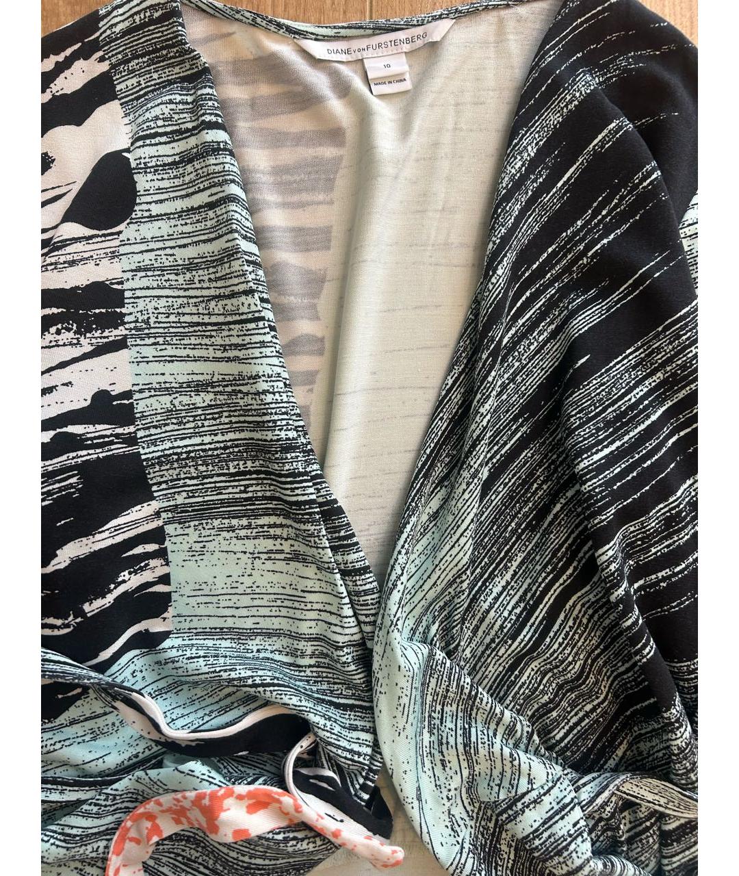 DIANE VON FURSTENBERG Мульти шелковое повседневное платье, фото 3