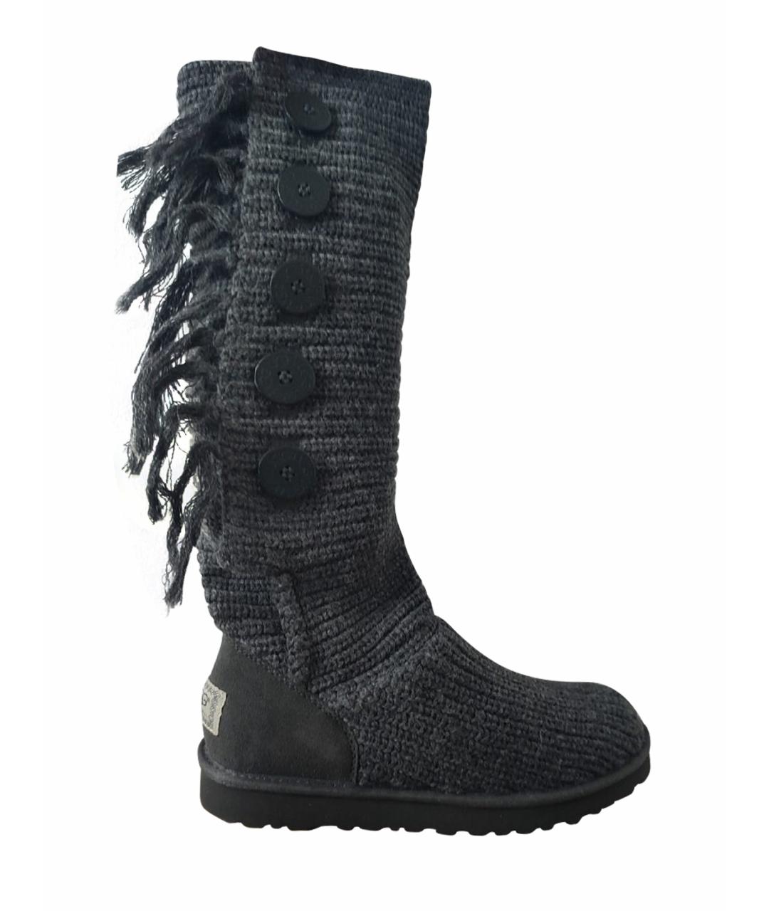 UGG AUSTRALIA Серые текстильные сапоги, фото 1
