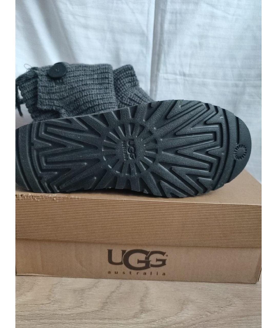 UGG AUSTRALIA Серые текстильные сапоги, фото 5
