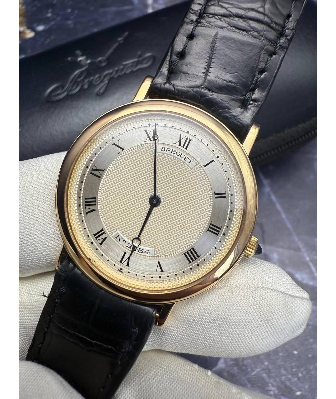 Breguet Черные часы из желтого золота, фото 2