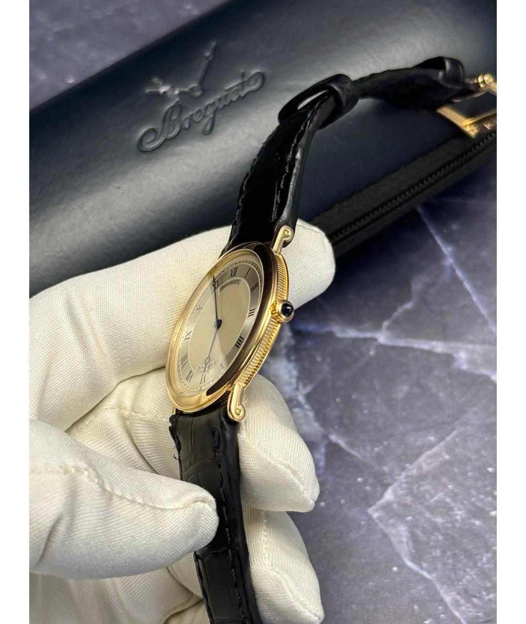 Breguet Черные часы из желтого золота, фото 4