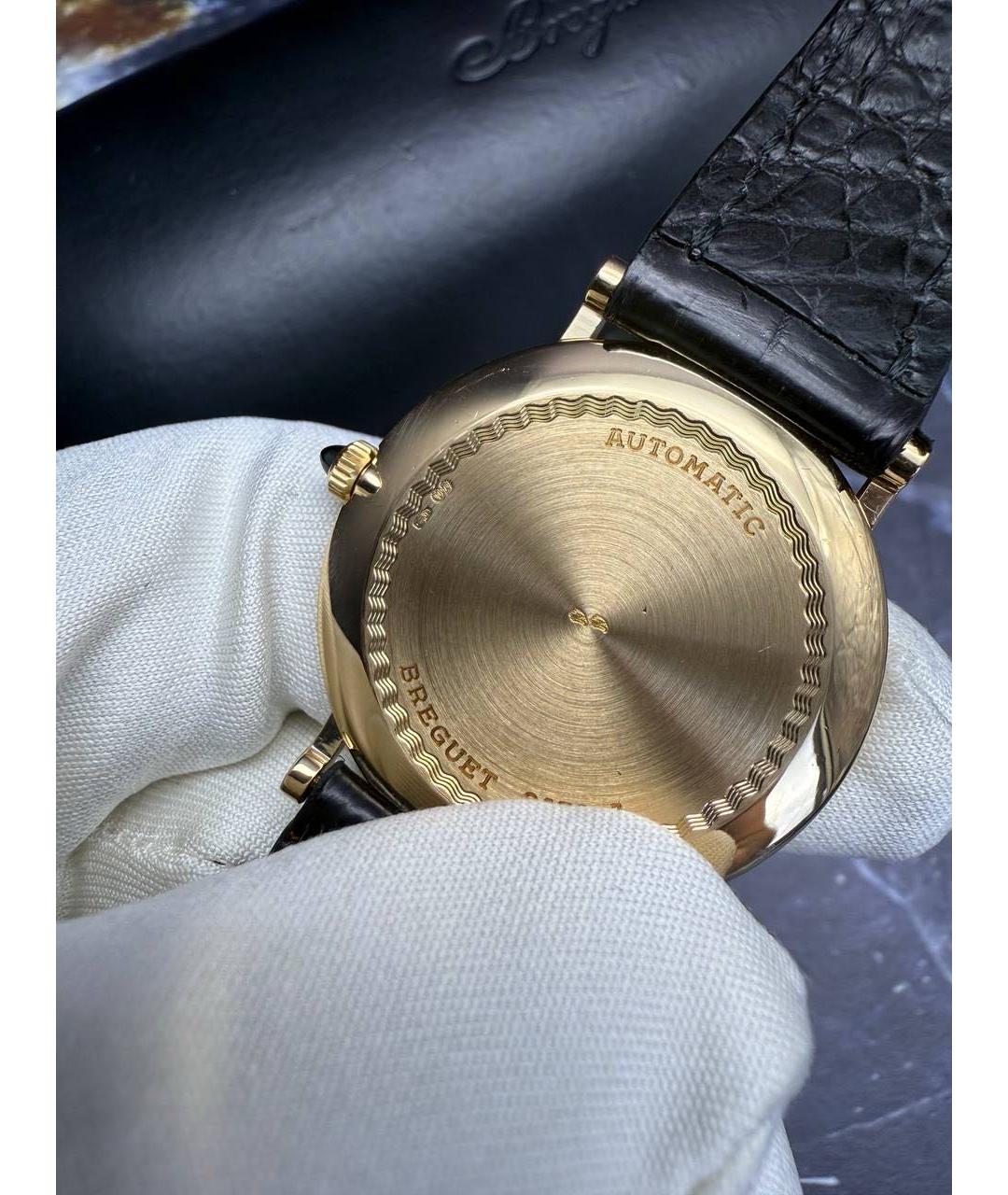 Breguet Черные часы из желтого золота, фото 5