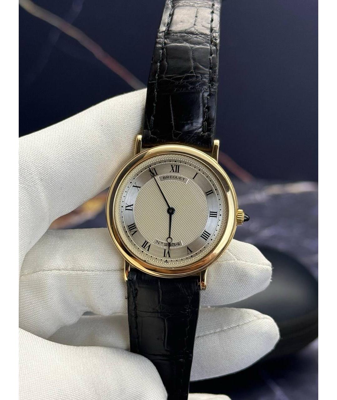 Breguet Черные часы из желтого золота, фото 9
